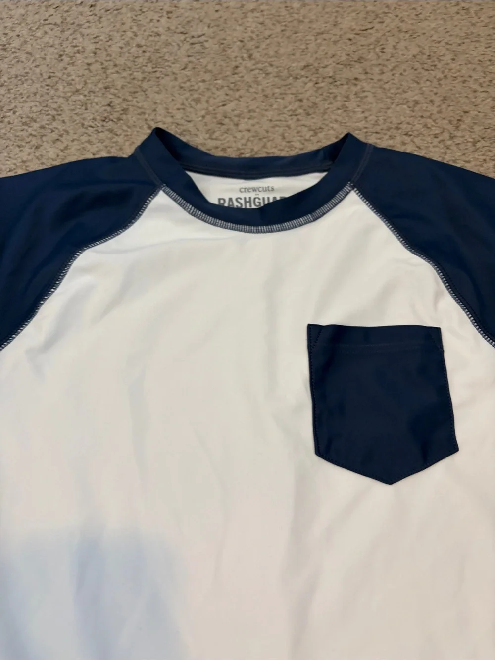 NWT J. Crew Crewcuts Rash Guard, M (8-9)